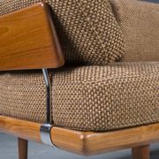Danish Teak Fd 417 3 Seats Sofa Model Minerva by Peter Hvidt and Orla Molgaard-Nielsen for France &