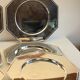 6 Vintage Silver-Plated Metal Plates and Dishes