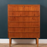 Commodes rétro en teck des années 1960 danoises du milieu du siècle