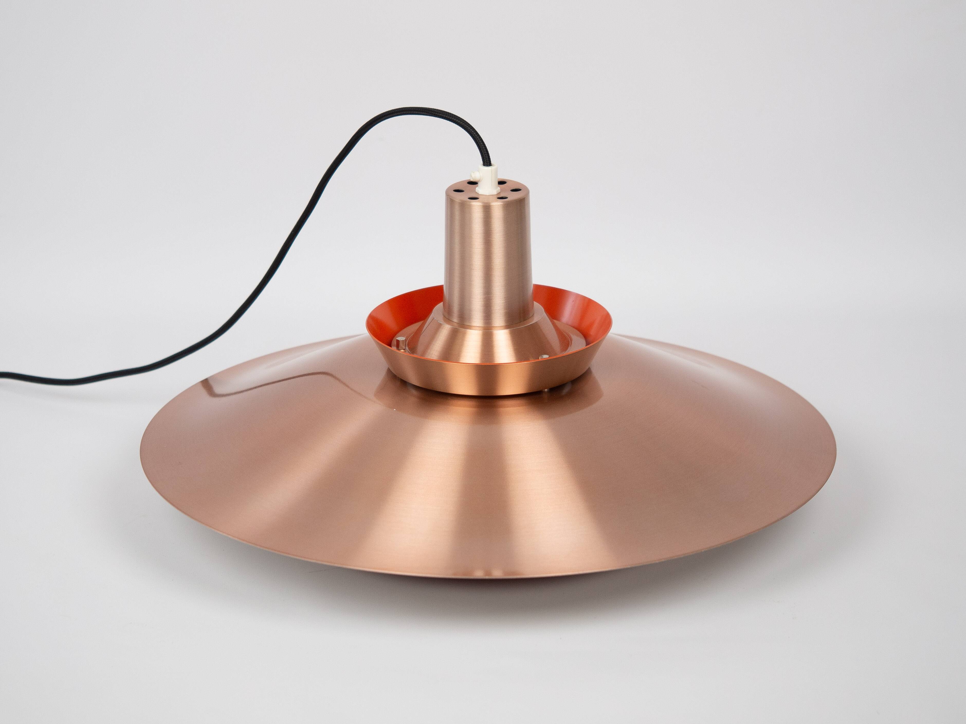 Suspension vintage danoise Lyskaer par Bent Nordsted, années 1980