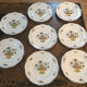 Lot de 8 assiettes Voeux Delft Saint Amand