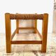 Stool bench wood and rope vintage bohemian spirit