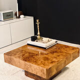 Elm magnifying glass coffee table