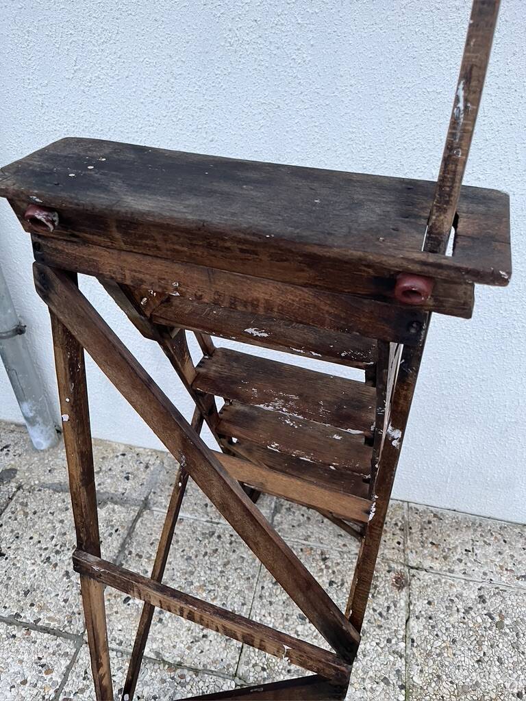 Wooden stepladder