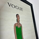 Vogue Magazine Cover 1925 Print, Eduardo García Benito art deco mirror