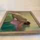 Nude woman lying down, oil on canvas.