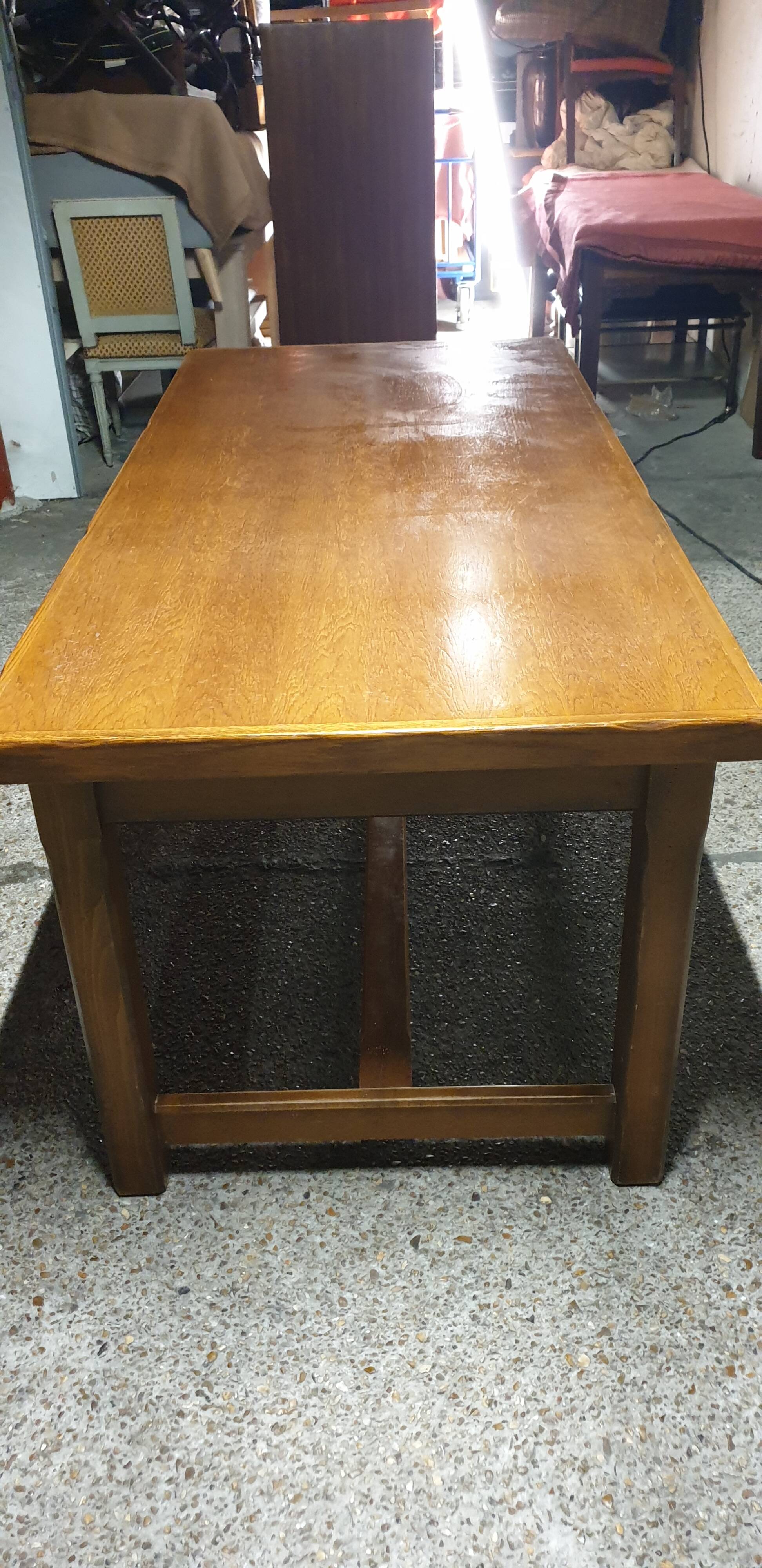 Solid oak farm table