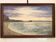 Oil painting knife beach sea sunset cliff signed canda