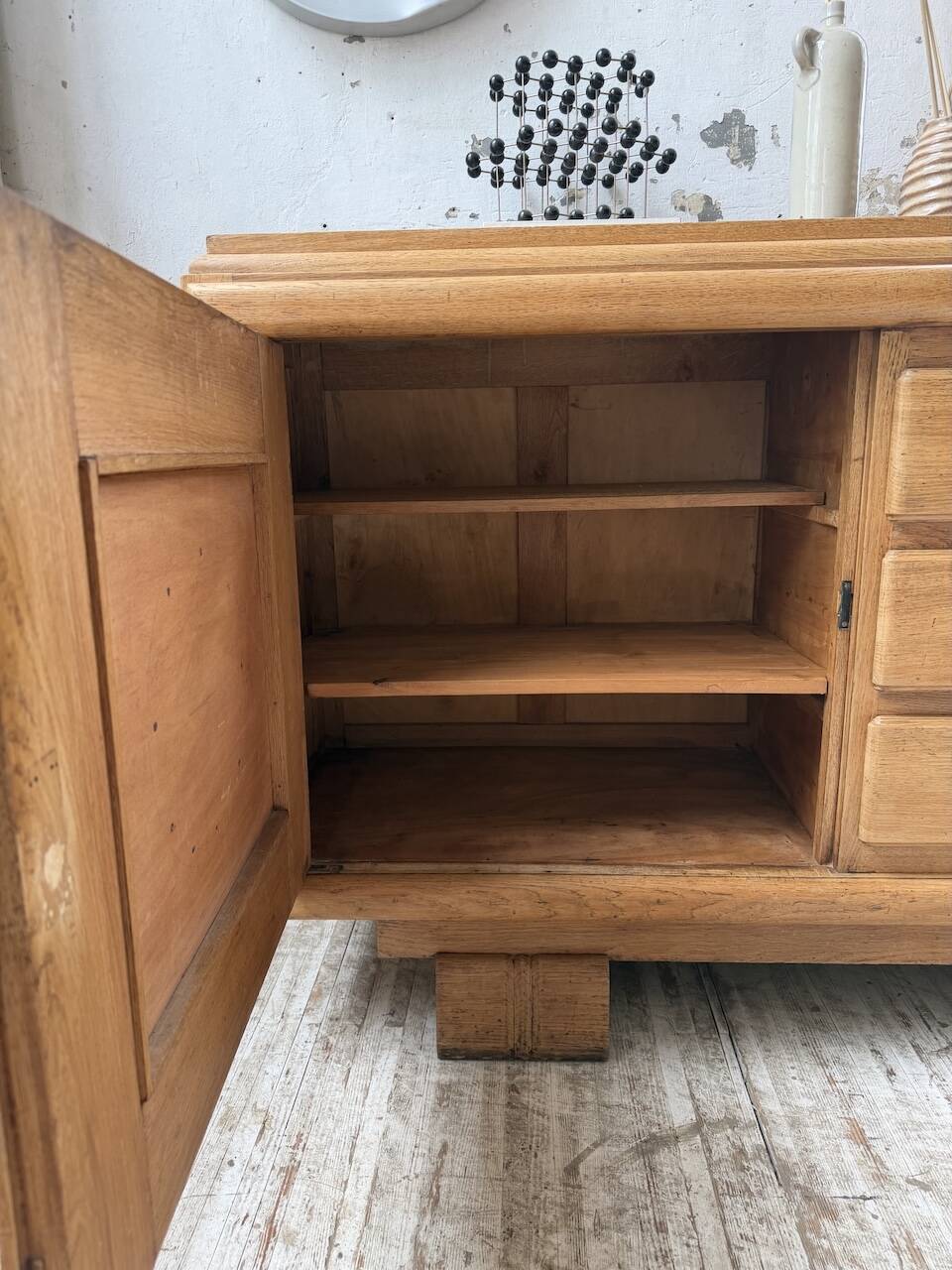 Enfilade storage unit oak Art Deco 1940 Dudouyt