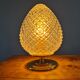 Chiseled glass table lamp