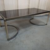 Plexiglas and iron coffee table