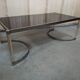 Plexiglas and iron coffee table