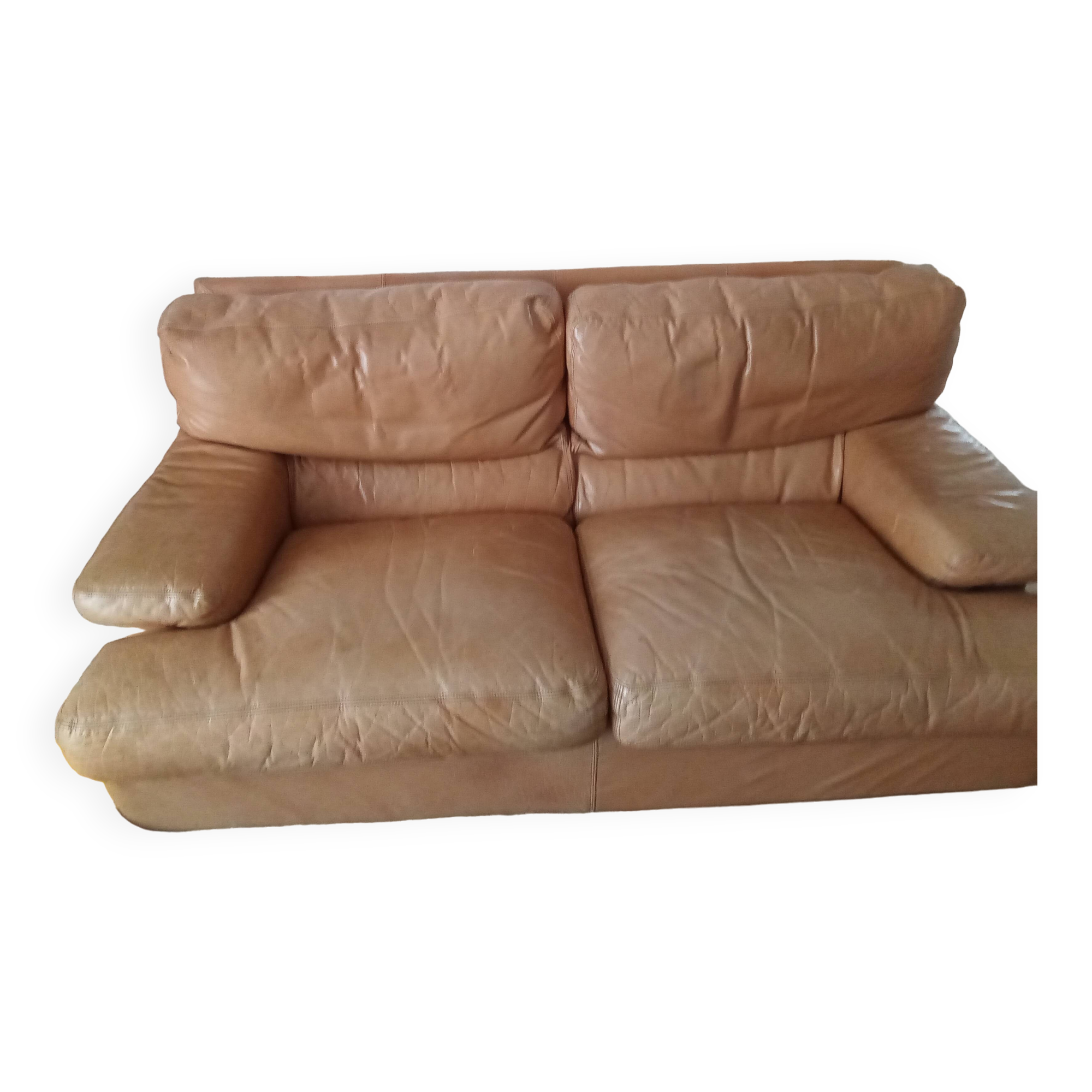 1970s leather sofa