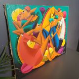 Laurent Casimir (Peintre Haïtiens) huile sur Toile