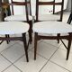Suite 4 chaises Teck par Wilkhan pour Georg Leowald  Allemagne 1960