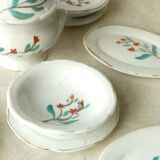 Dinette en faience service de table  decor floral
