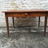 Farm table with drawer