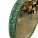 Vintage green organic wall mirror