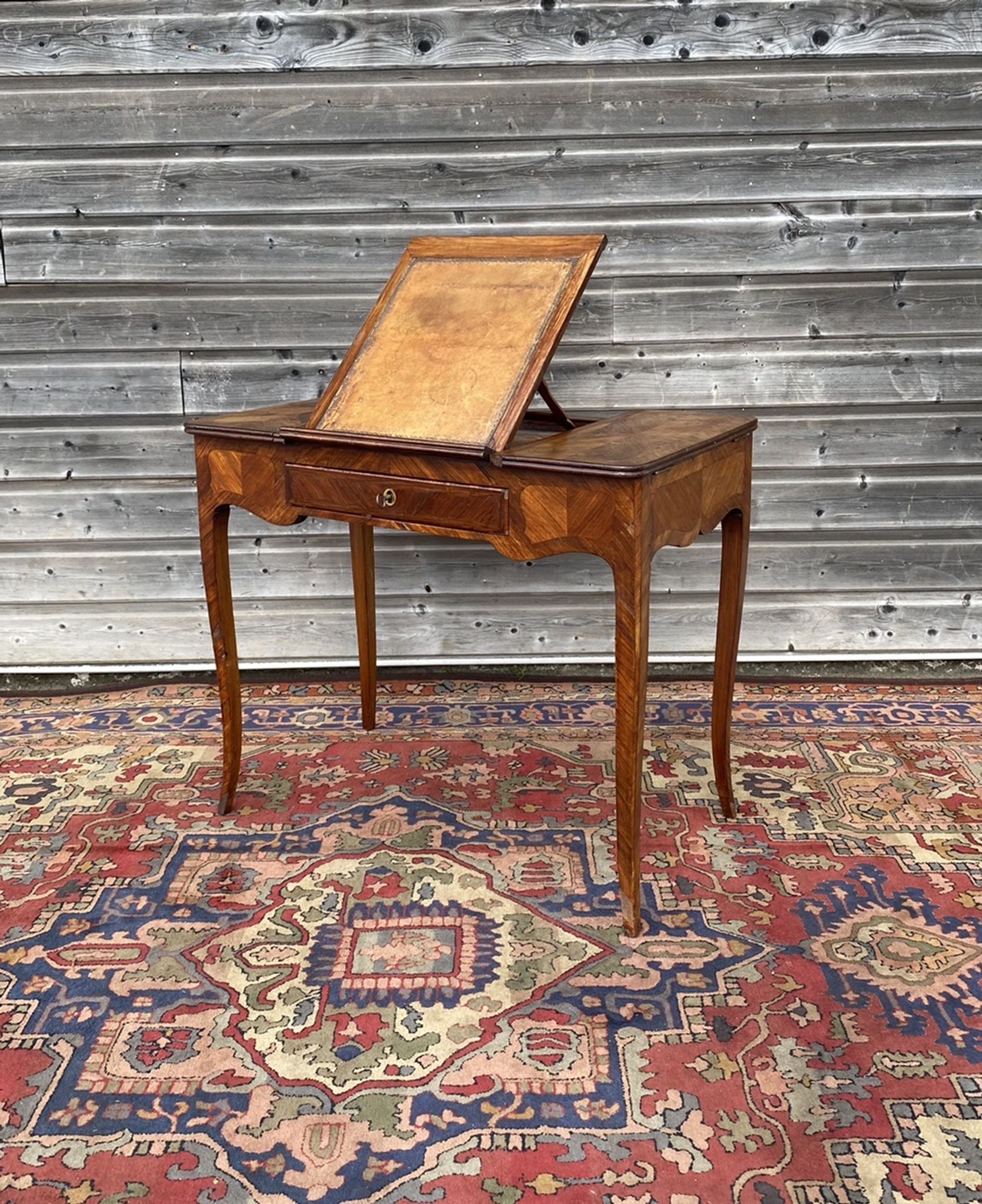 Table Liseuse In Marquetry Stamped Louis XV XVIII Century