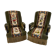 Pair of velvet and tapestry armchairs