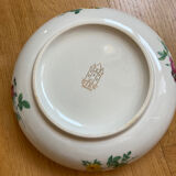 Bonbonnière / Gien earthenware box with pink motif