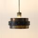 Mid-century brass pendant lamp / 1960s / Danish modern design / black