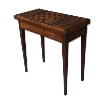 Chess table inlaid period early nineteenth