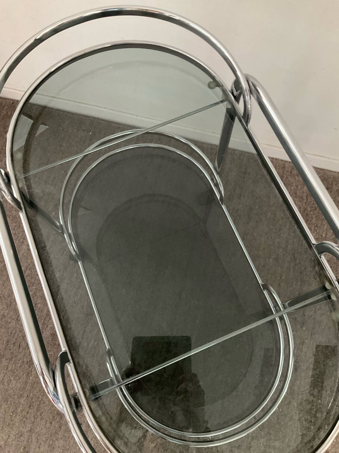 70s bar trolley on wheels