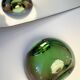 Ashtray / trinket dish in green and pink attributed to Murano 1950/60.