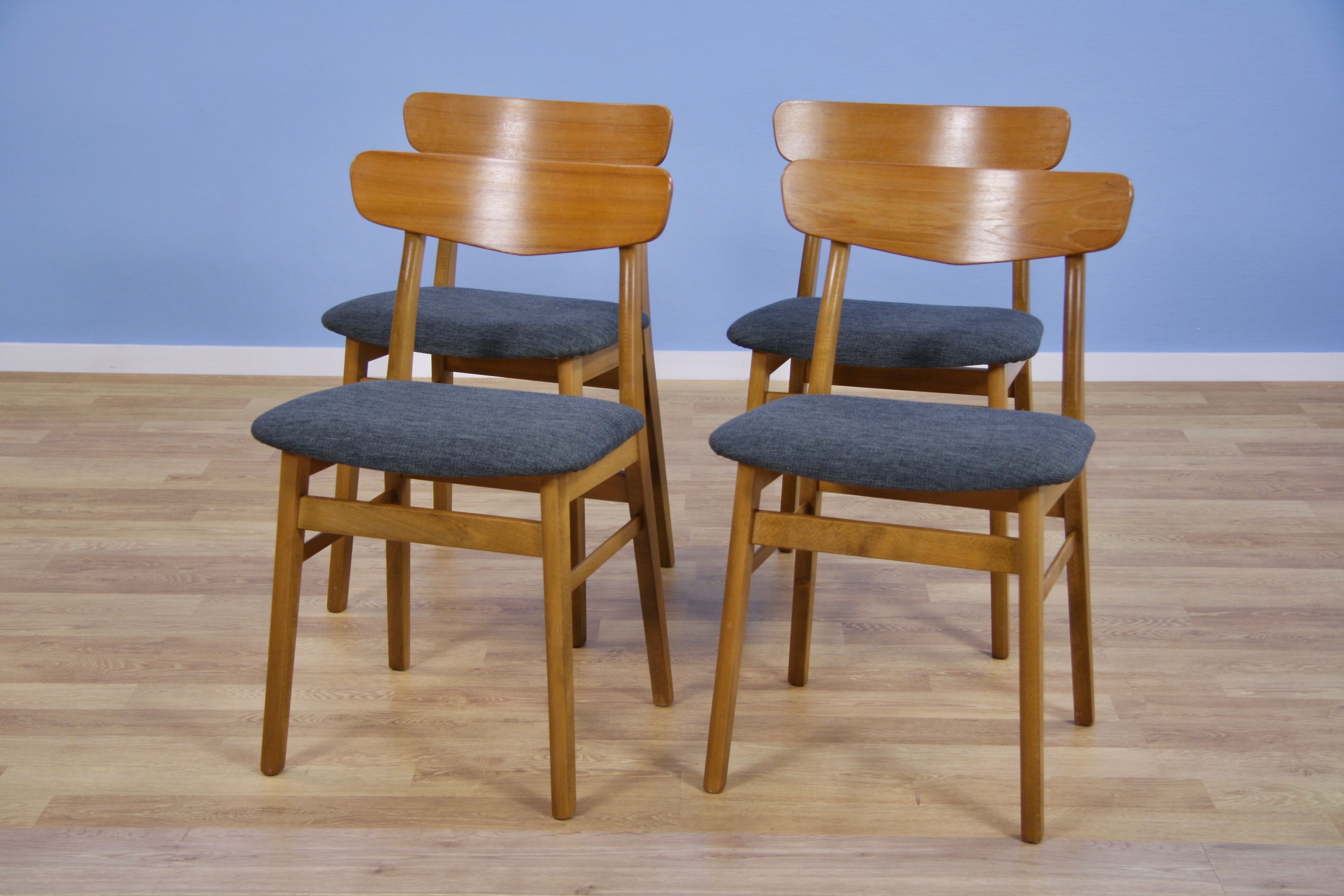 Set of 4 Danish dining chairs in teak by Farstrup Møbler, 1960s