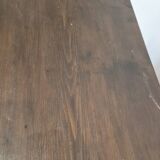 Antique 1900s rustic farmhouse coffee table two drawers