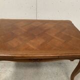 Louis XV style table in solid oak, 20th century