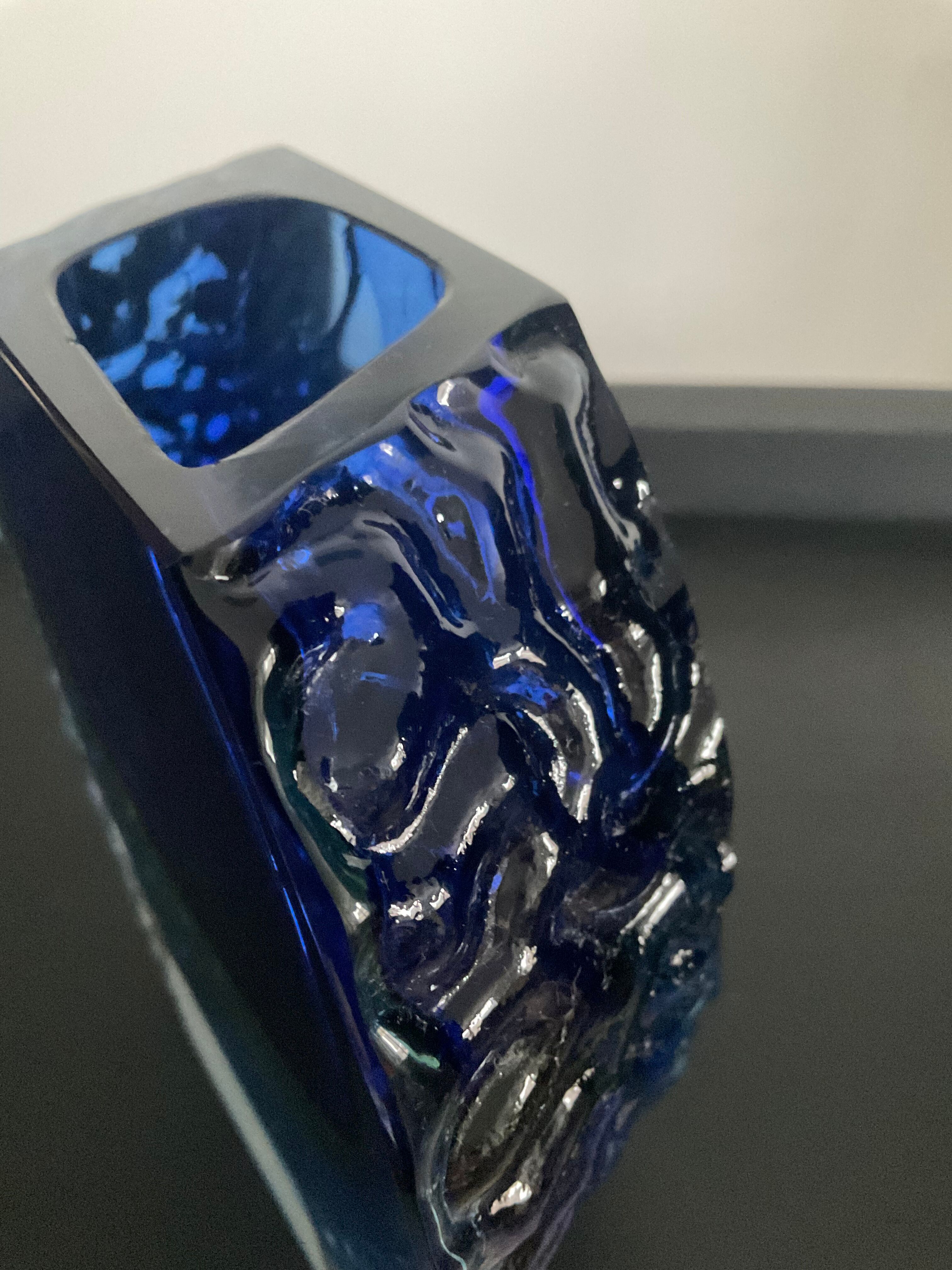 Duo Murano vase and ashtray by Alessandro Mandruzzato 60s