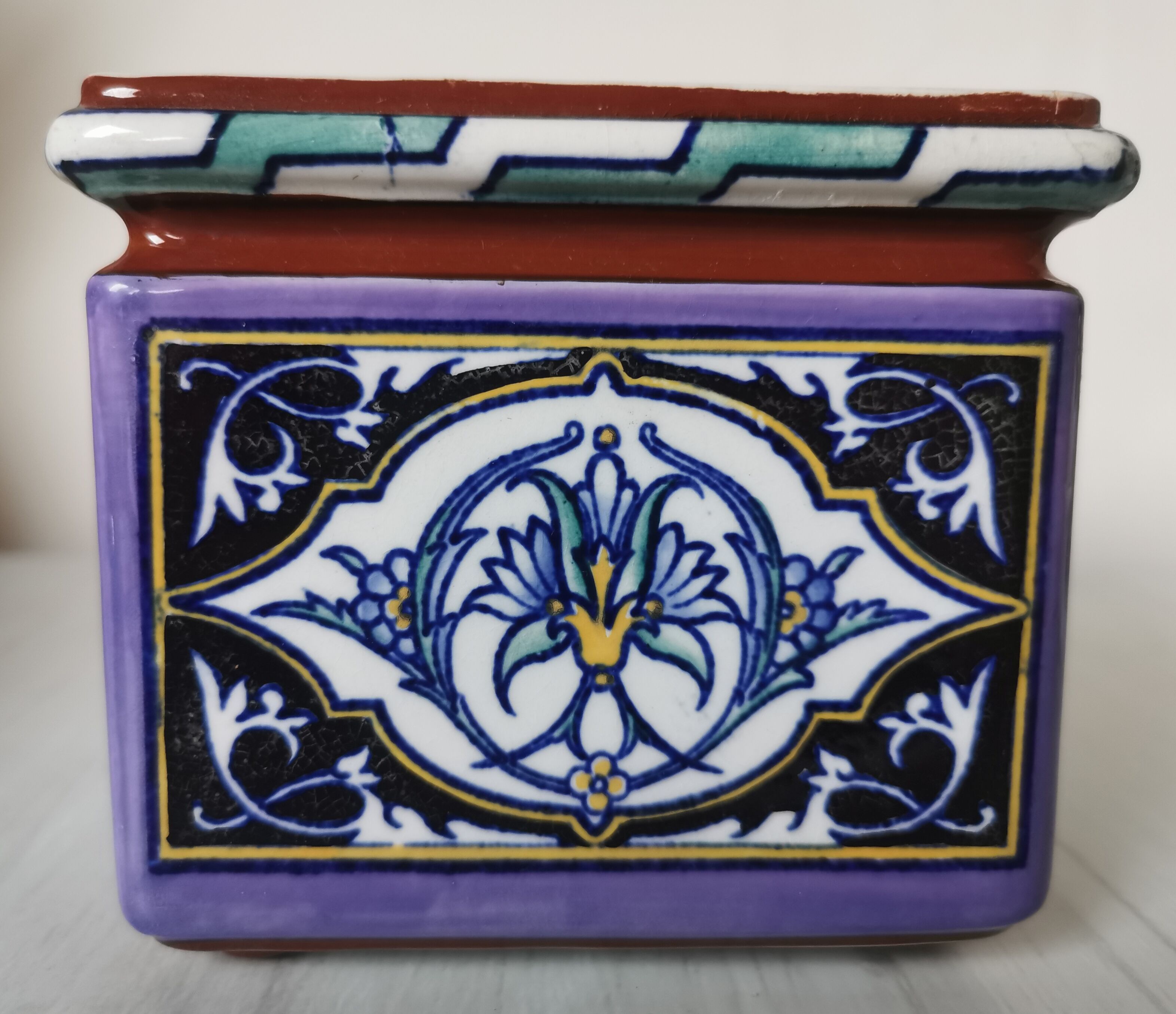 Pot deco Sarreguemines