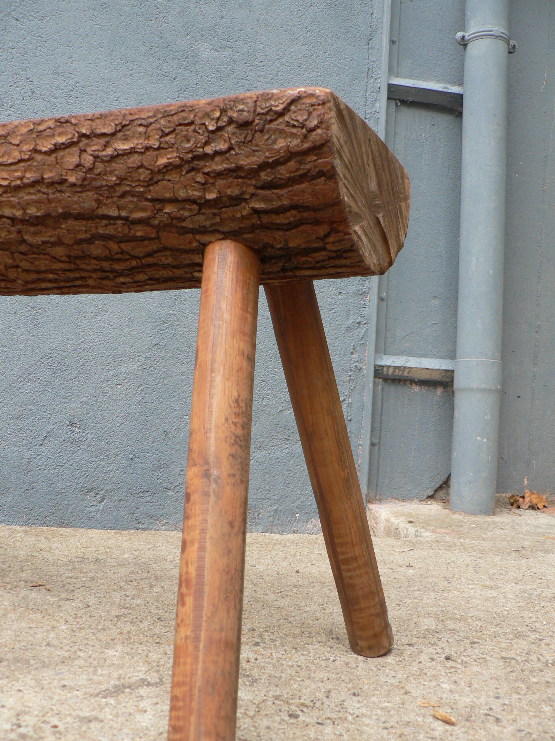 Bench rustic wood farm