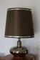 Lampe céramique argenté avec abat-jour 690mm