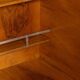 Vintage 20thc italian dry bar cabinet with 'woven' front decor on stand