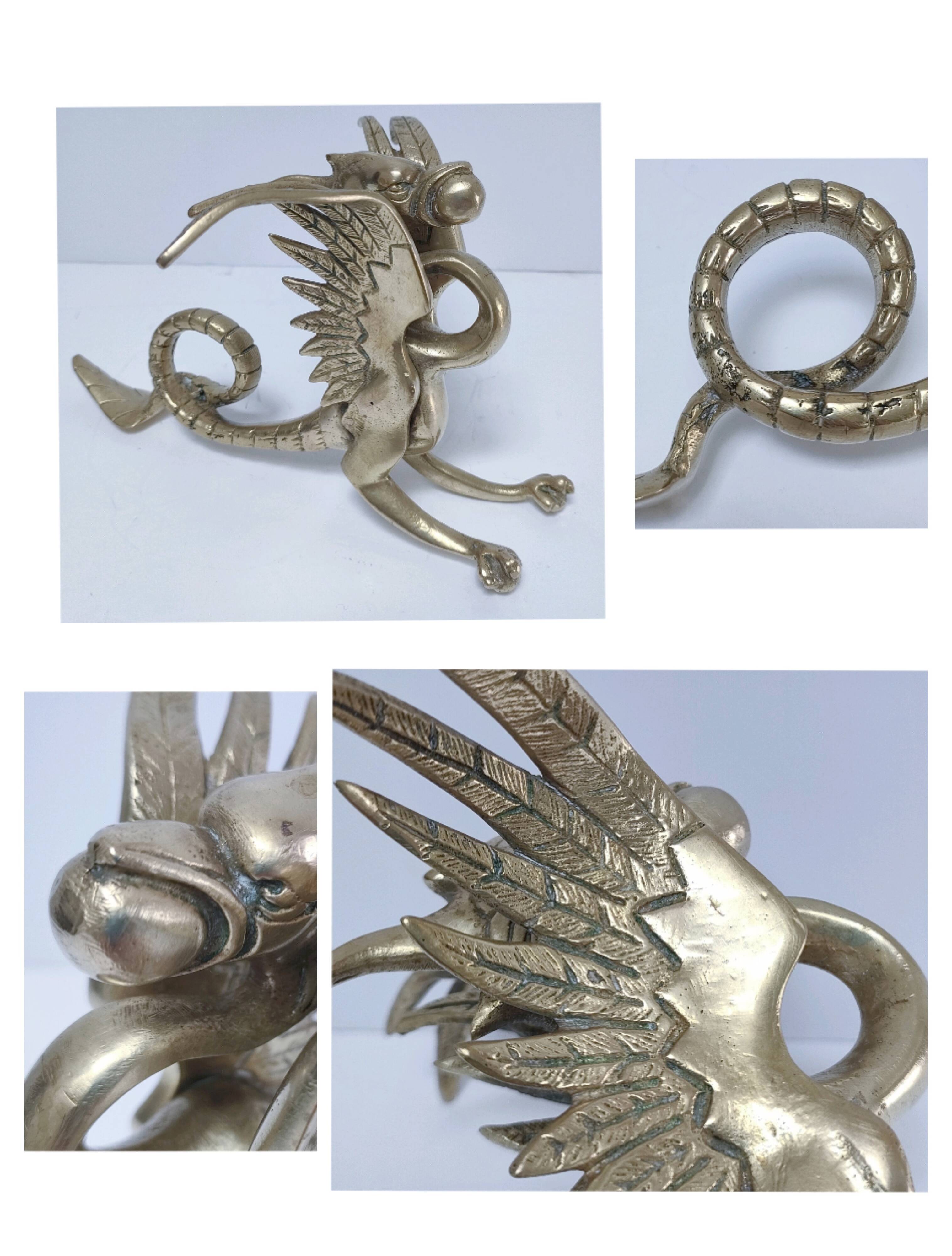 gold-plated chimera sculpture