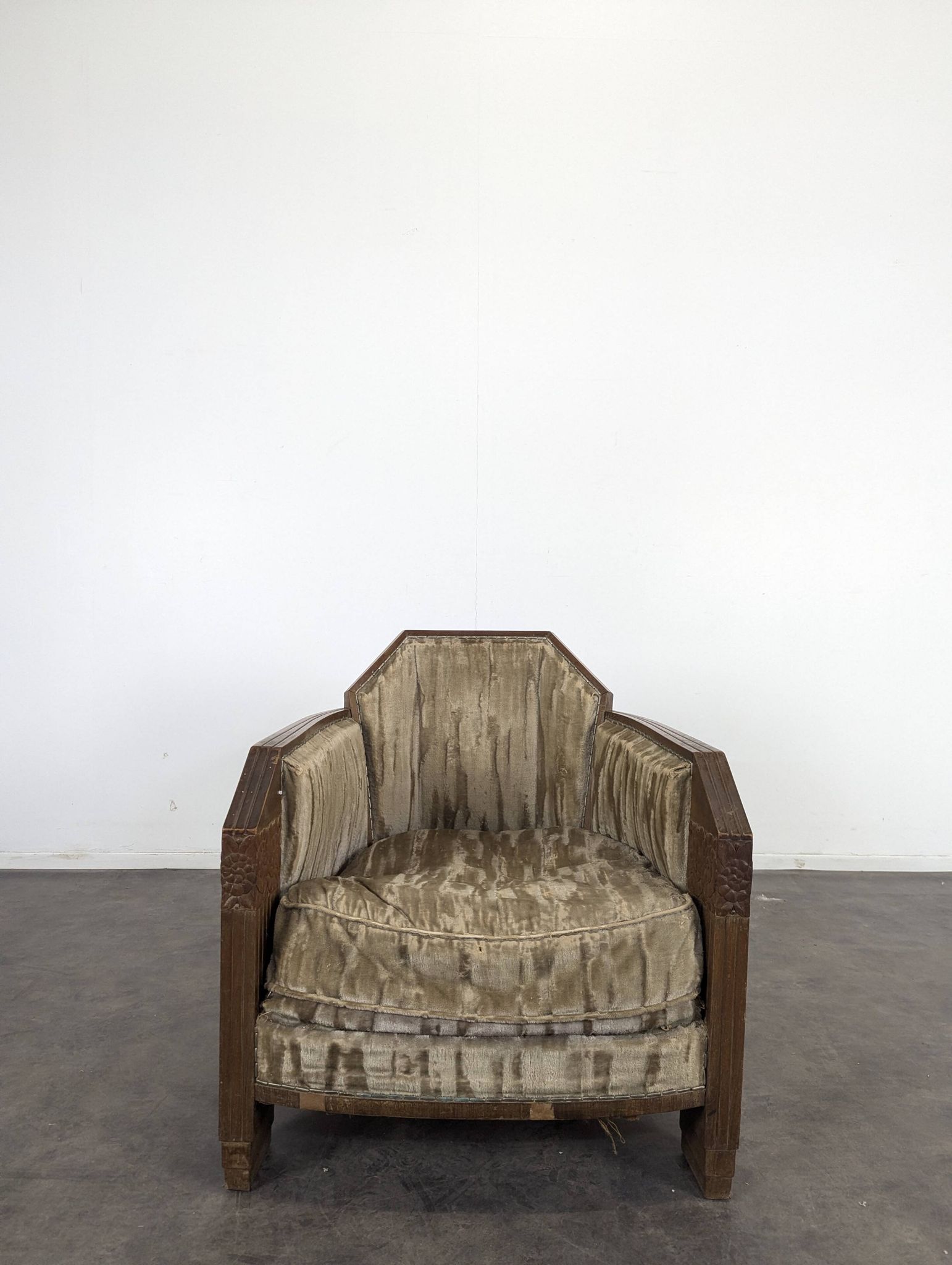 Fauteuil Art Déco par Maurice Dufrêne en Acajou