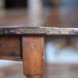 Ancient half moon walnut table