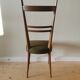 Lot of 6 Italian oak chairs from the 60s