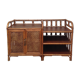 Buffet vintage cannage rotin et bois
