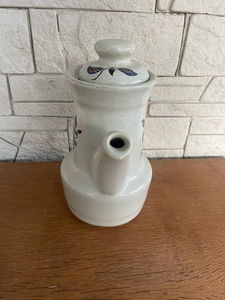 Saint Amand enameled stoneware coffee maker, Sologne decor