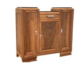 Parisian art deco buffet walnut brut massive 1920