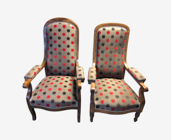2 fauteuils style voltaire