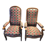 2 Voltaire style armchairs