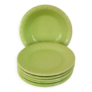 6 assiettes plates et - service