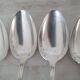 Large silver-plated metal spoon (silver hallmark) Louis XV style