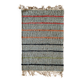 small hemp rug; 60x90cm; stripes
