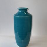 Turquoise blue vase H25.5
